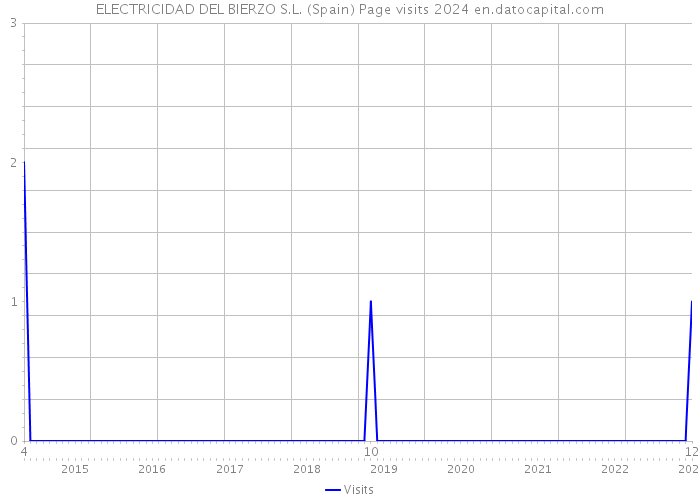 ELECTRICIDAD DEL BIERZO S.L. (Spain) Page visits 2024 