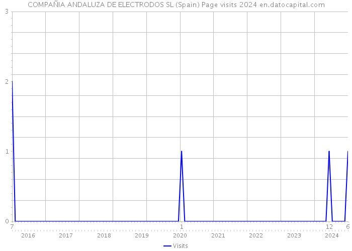 COMPAÑIA ANDALUZA DE ELECTRODOS SL (Spain) Page visits 2024 