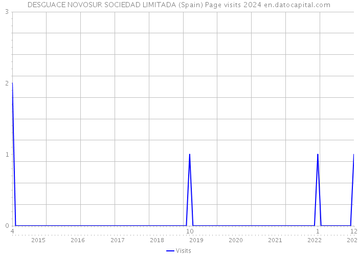 DESGUACE NOVOSUR SOCIEDAD LIMITADA (Spain) Page visits 2024 