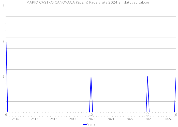 MARIO CASTRO CANOVACA (Spain) Page visits 2024 