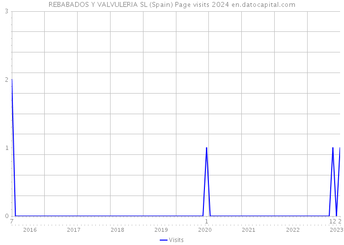 REBABADOS Y VALVULERIA SL (Spain) Page visits 2024 
