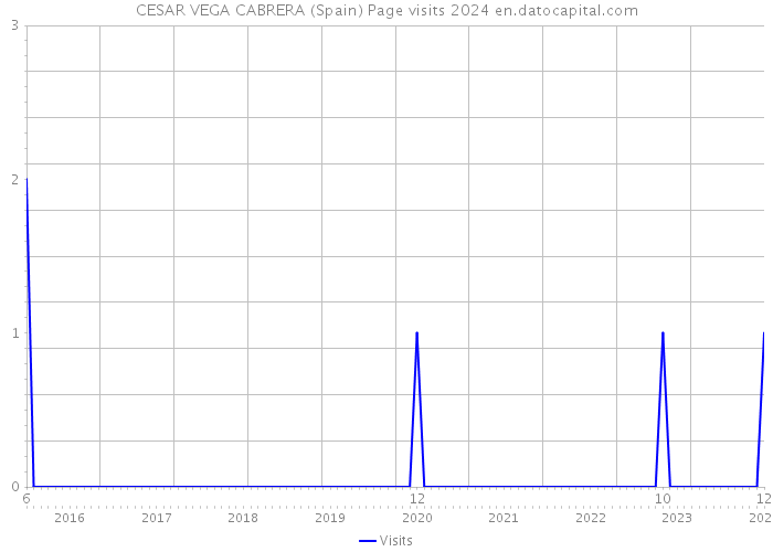 CESAR VEGA CABRERA (Spain) Page visits 2024 