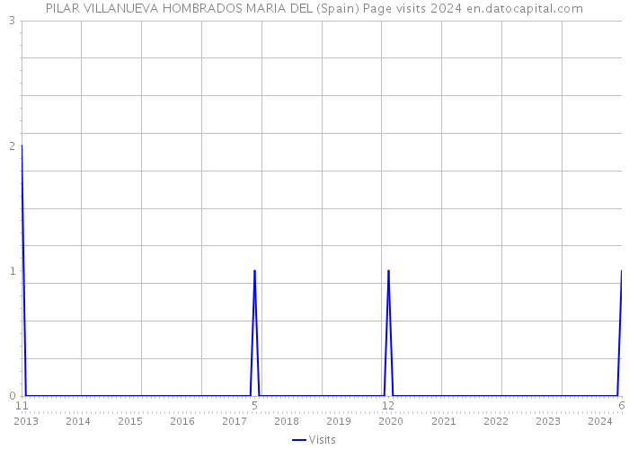 PILAR VILLANUEVA HOMBRADOS MARIA DEL (Spain) Page visits 2024 