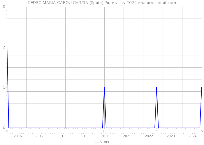 PEDRO MARIA CAROU GARCIA (Spain) Page visits 2024 