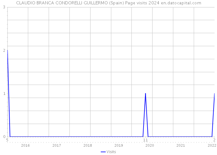 CLAUDIO BRANCA CONDORELLI GUILLERMO (Spain) Page visits 2024 