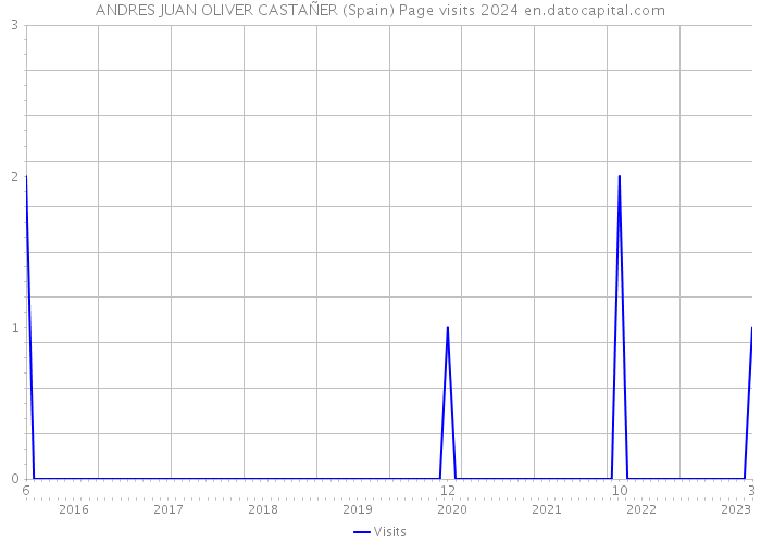 ANDRES JUAN OLIVER CASTAÑER (Spain) Page visits 2024 