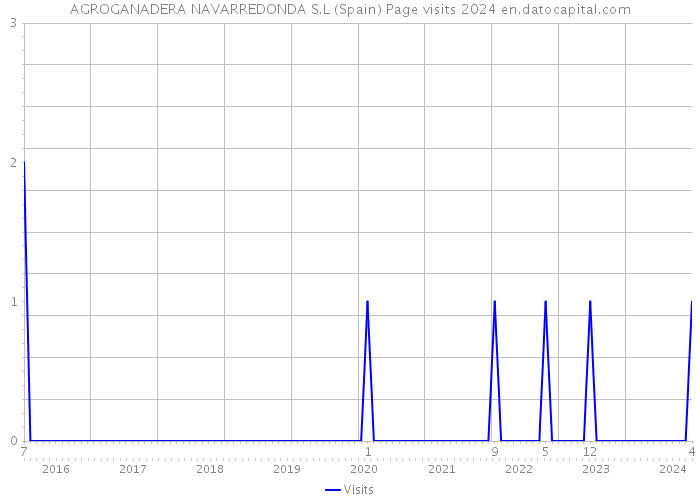 AGROGANADERA NAVARREDONDA S.L (Spain) Page visits 2024 