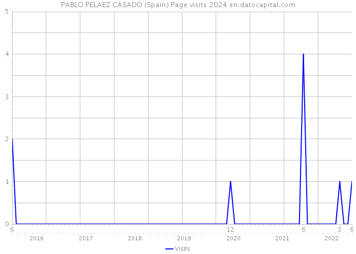 PABLO PELAEZ CASADO (Spain) Page visits 2024 