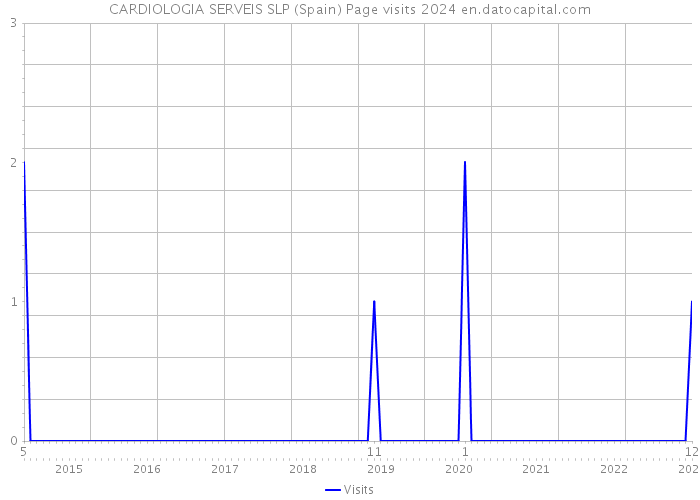 CARDIOLOGIA SERVEIS SLP (Spain) Page visits 2024 