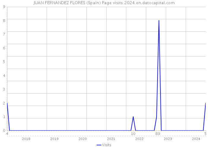 JUAN FERNANDEZ FLORES (Spain) Page visits 2024 