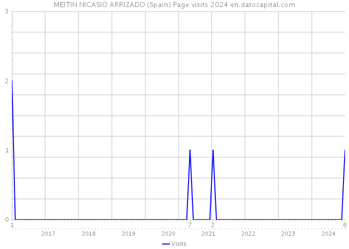 MEITIN NICASIO ARRIZADO (Spain) Page visits 2024 