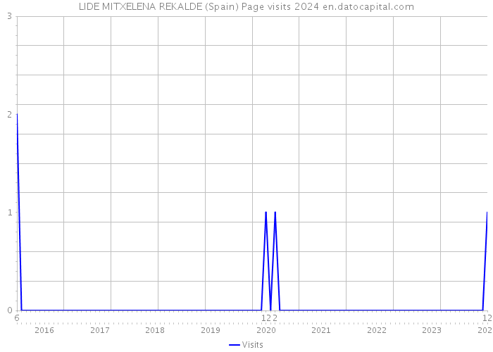 LIDE MITXELENA REKALDE (Spain) Page visits 2024 