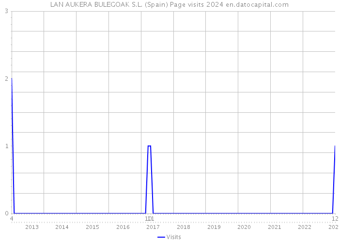LAN AUKERA BULEGOAK S.L. (Spain) Page visits 2024 