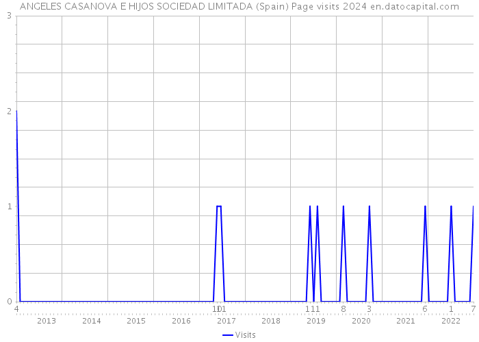 ANGELES CASANOVA E HIJOS SOCIEDAD LIMITADA (Spain) Page visits 2024 