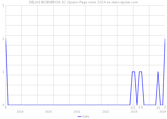 DELIAS BIOENERGIA SC (Spain) Page visits 2024 