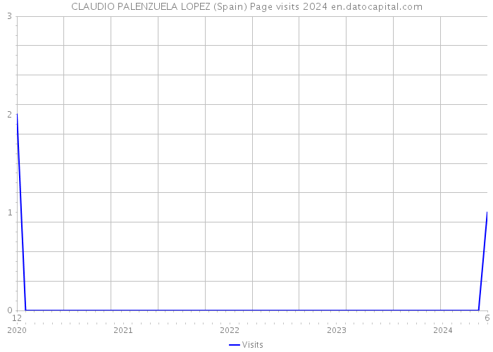 CLAUDIO PALENZUELA LOPEZ (Spain) Page visits 2024 