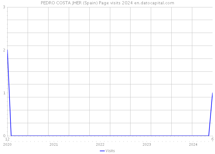 PEDRO COSTA JHER (Spain) Page visits 2024 