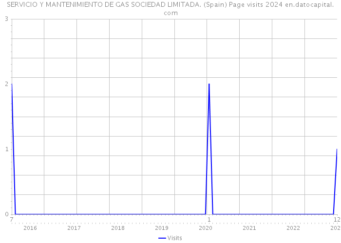 SERVICIO Y MANTENIMIENTO DE GAS SOCIEDAD LIMITADA. (Spain) Page visits 2024 