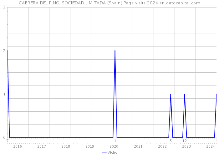 CABRERA DEL PINO, SOCIEDAD LIMITADA (Spain) Page visits 2024 