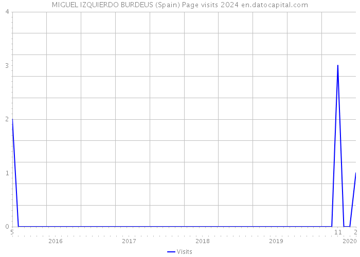 MIGUEL IZQUIERDO BURDEUS (Spain) Page visits 2024 