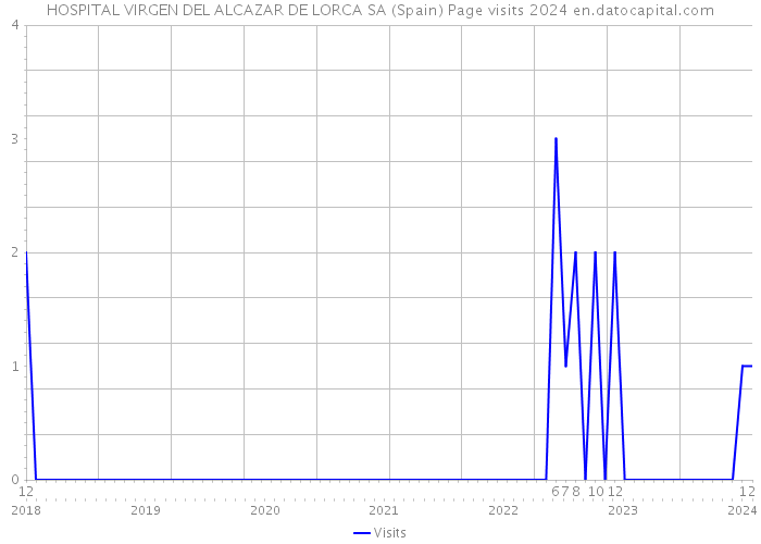 HOSPITAL VIRGEN DEL ALCAZAR DE LORCA SA (Spain) Page visits 2024 