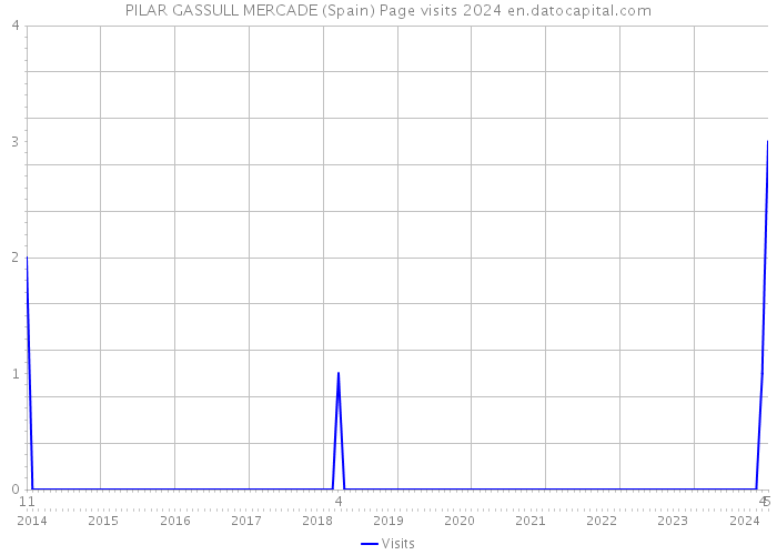 PILAR GASSULL MERCADE (Spain) Page visits 2024 