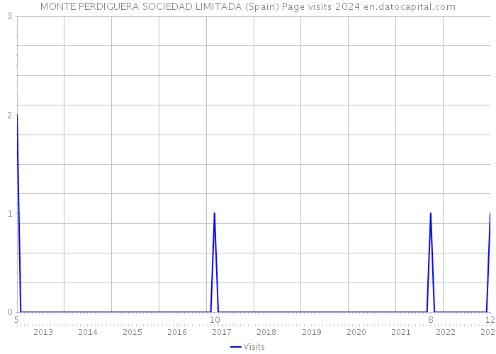 MONTE PERDIGUERA SOCIEDAD LIMITADA (Spain) Page visits 2024 