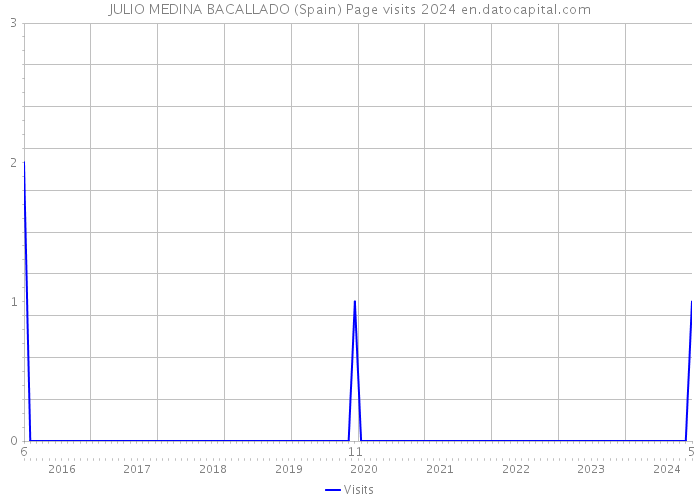 JULIO MEDINA BACALLADO (Spain) Page visits 2024 