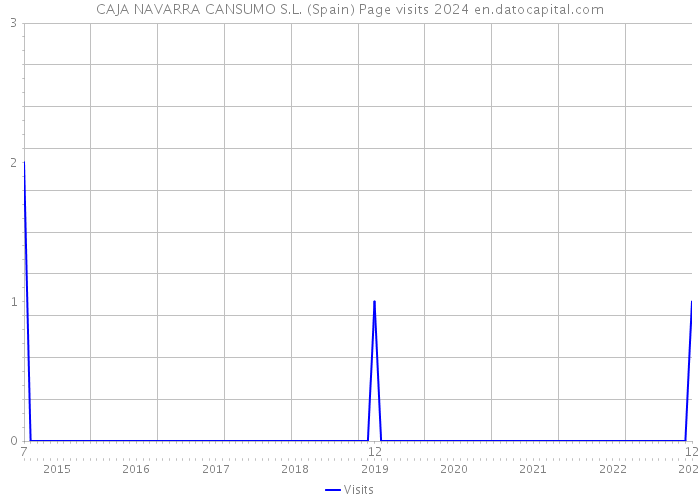 CAJA NAVARRA CANSUMO S.L. (Spain) Page visits 2024 