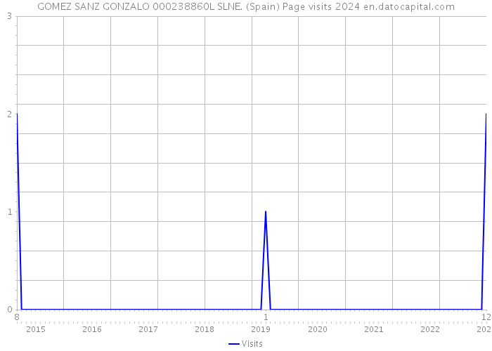 GOMEZ SANZ GONZALO 000238860L SLNE. (Spain) Page visits 2024 