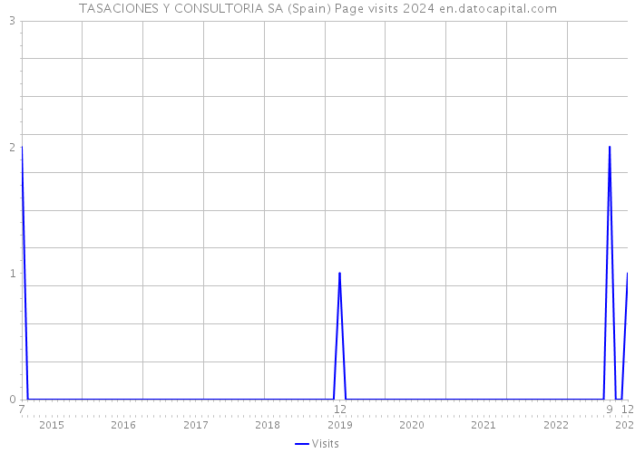 TASACIONES Y CONSULTORIA SA (Spain) Page visits 2024 