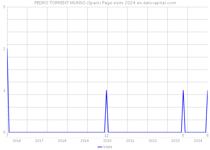 PEDRO TORRENT MUNSO (Spain) Page visits 2024 