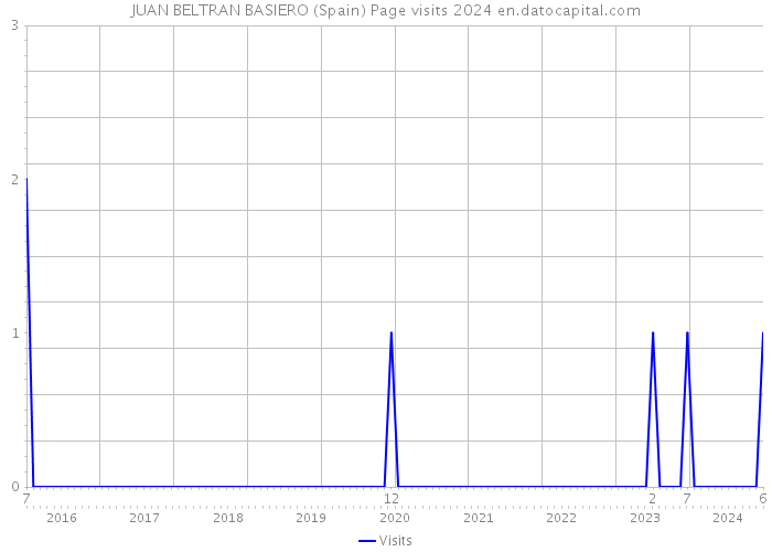 JUAN BELTRAN BASIERO (Spain) Page visits 2024 