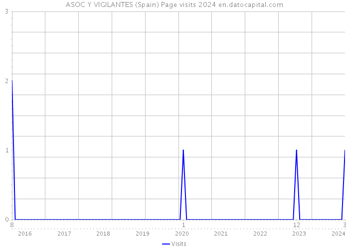 ASOC Y VIGILANTES (Spain) Page visits 2024 