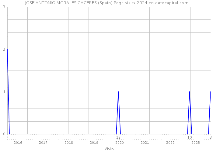 JOSE ANTONIO MORALES CACERES (Spain) Page visits 2024 