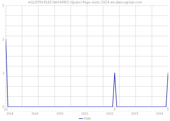 AGUSTIN RUIZ NAVARRO (Spain) Page visits 2024 