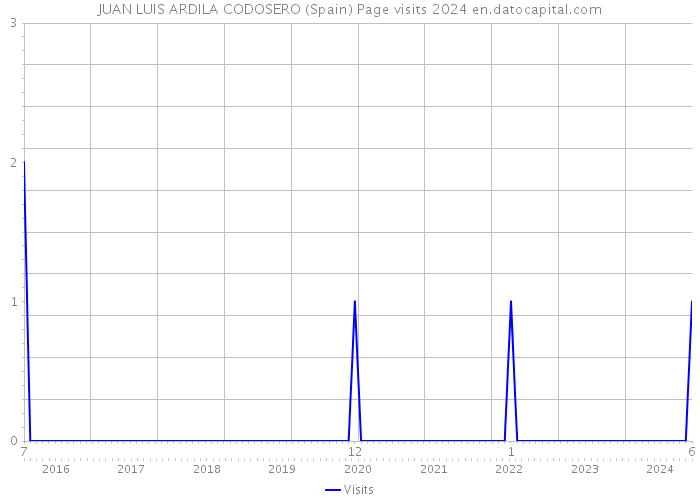 JUAN LUIS ARDILA CODOSERO (Spain) Page visits 2024 