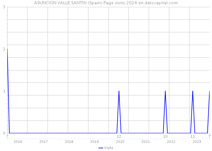ASUNCION VALLE SANTIN (Spain) Page visits 2024 