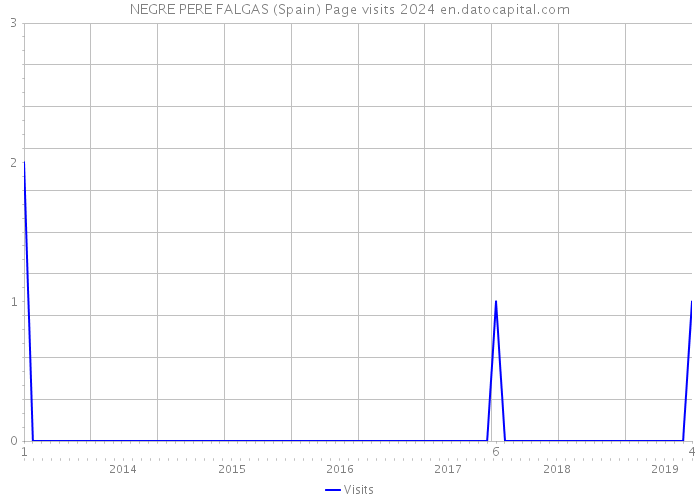 NEGRE PERE FALGAS (Spain) Page visits 2024 