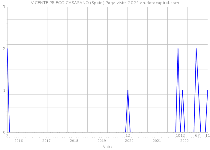 VICENTE PRIEGO CASASANO (Spain) Page visits 2024 