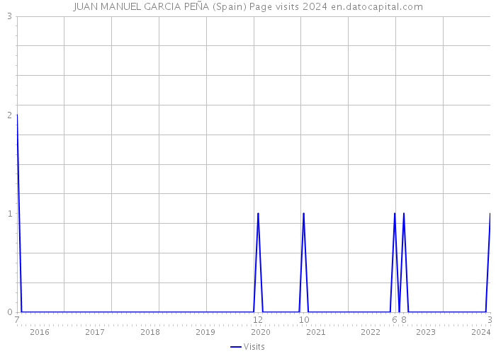 JUAN MANUEL GARCIA PEÑA (Spain) Page visits 2024 