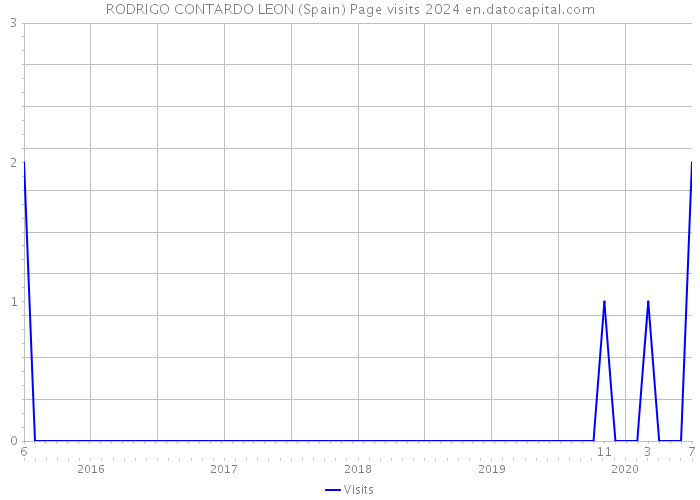 RODRIGO CONTARDO LEON (Spain) Page visits 2024 