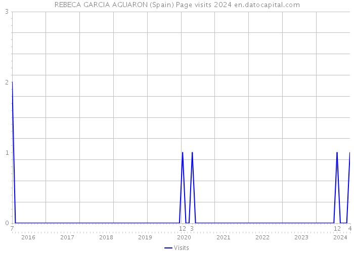REBECA GARCIA AGUARON (Spain) Page visits 2024 