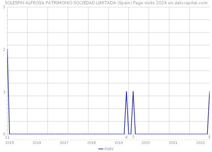 SOLESPIN ALFROSA PATRIMONIO SOCIEDAD LIMITADA (Spain) Page visits 2024 