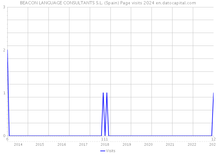BEACON LANGUAGE CONSULTANTS S.L. (Spain) Page visits 2024 