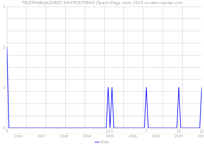 TELETRABAJADORES SIN FRONTERAS (Spain) Page visits 2024 