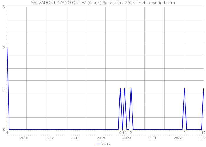 SALVADOR LOZANO QUILEZ (Spain) Page visits 2024 