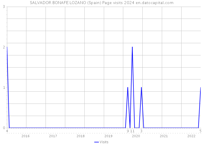 SALVADOR BONAFE LOZANO (Spain) Page visits 2024 