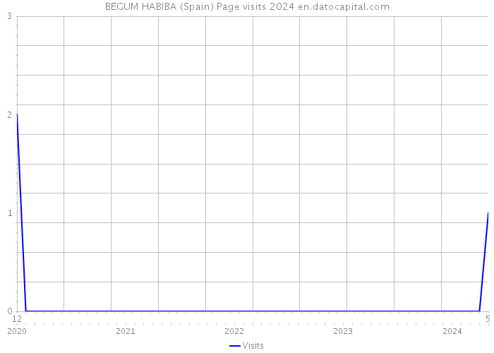 BEGUM HABIBA (Spain) Page visits 2024 