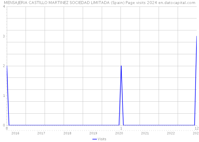 MENSAJERIA CASTILLO MARTINEZ SOCIEDAD LIMITADA (Spain) Page visits 2024 